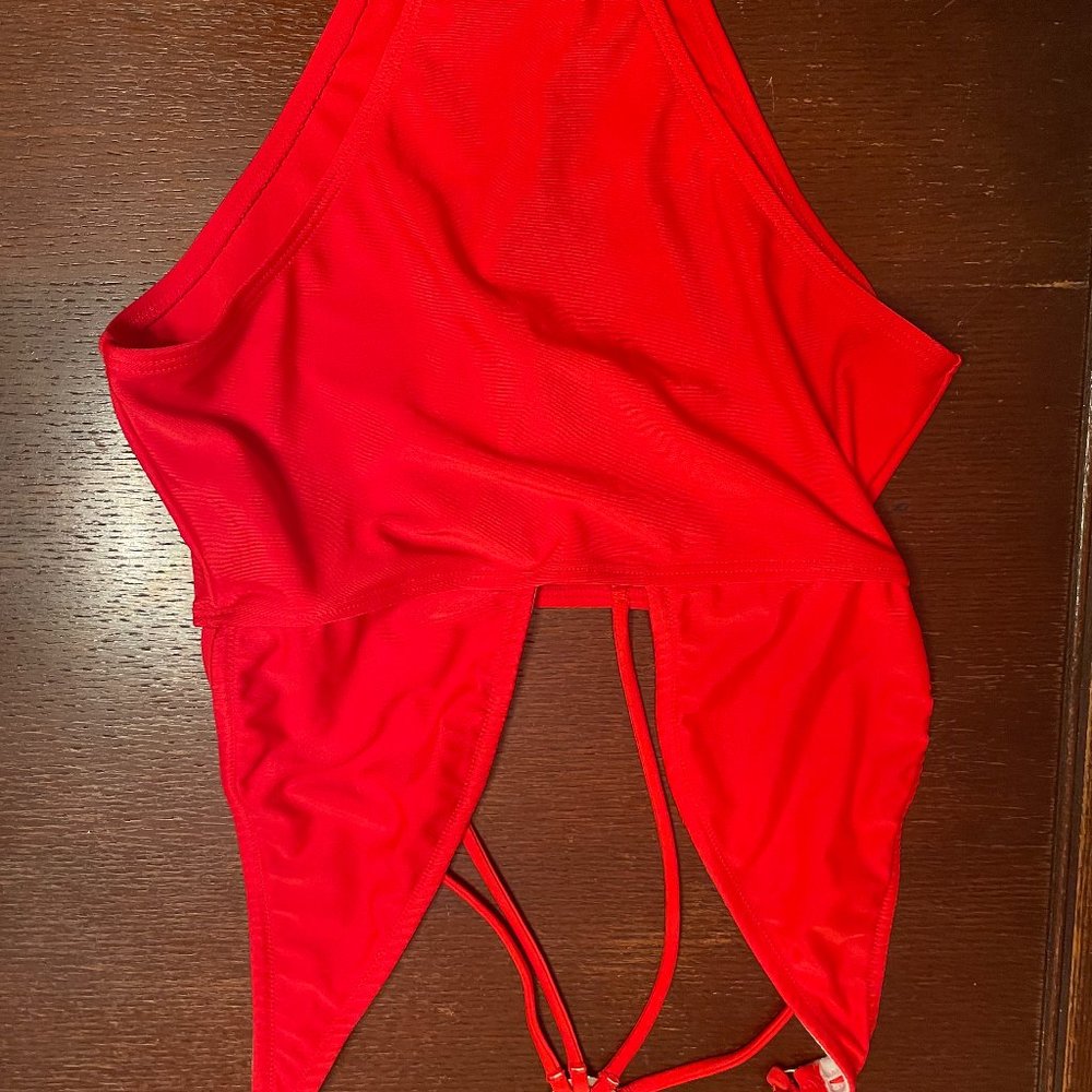 Asos Swim Red 34DD One Piece